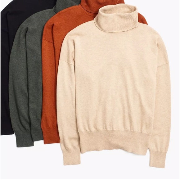 Madewell Brookhaven Turtleneck Sweater | XS | Hthr Grey - Picture 2 of 9